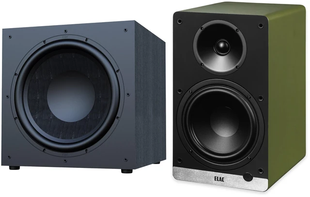 Main image of ELAC DCB61 Olive Powered Speakers + DS153 15in Debut 3.0 Subwoofer