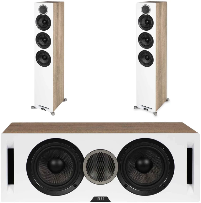 Main image of ELAC Debut Reference DFR52 White Pair + DCR52 White Center