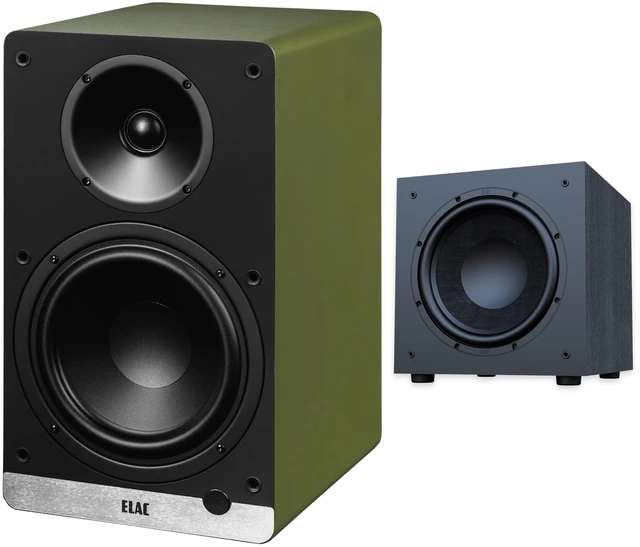 Main image of ELAC DCB61 Olive Powered Speakers + DS123 12in Debut 3.0 Subwoofer