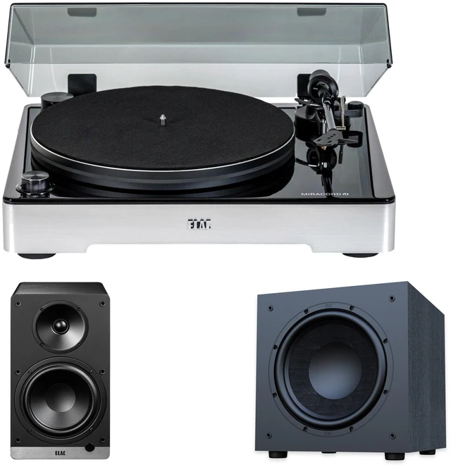Main image of ELAC Miracord 60 + DCB61 Black + DS103 10in Subwoofer