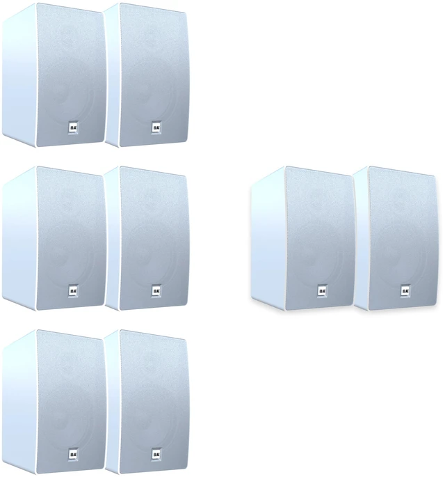 Main image of ELAC Muro OD-M81 White 4-Speaker Outdoor Package