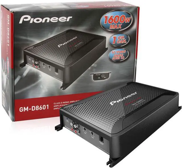 Alt view image 13 of 20 - New Pioneer Gmd8601 1600W Car Audio Mono Amplifier Amp With Bass Knob 1600 Watt