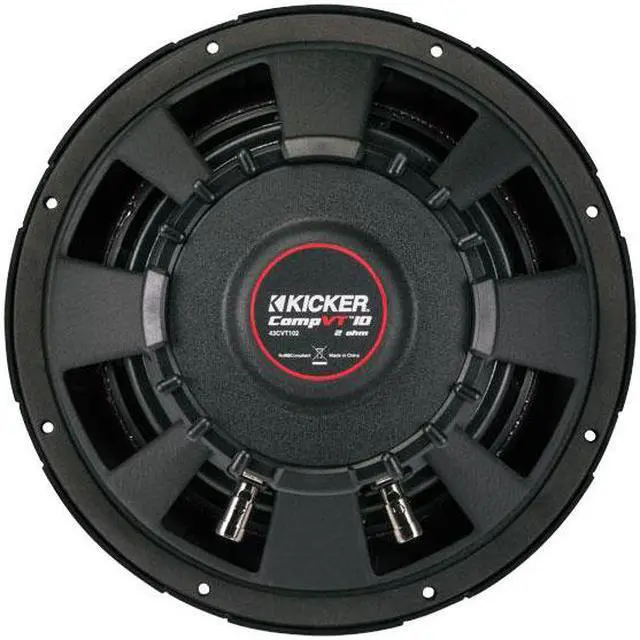 Alt view image 9 of 20 - Kicker 43CVT102 10 inch CompVT 2 Ohm Subwoofer