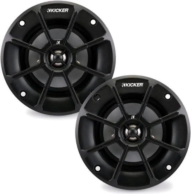 Alt view image 8 of 20 - Kicker 40PS42 4" 2-way Marine Speakers