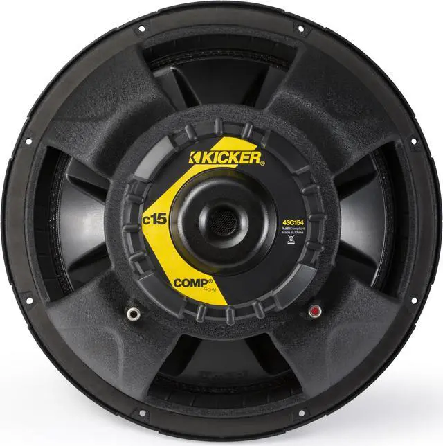 Alt view image 12 of 20 - Kicker Classic 15" Comp 4 Ohm SVC Subwoofer