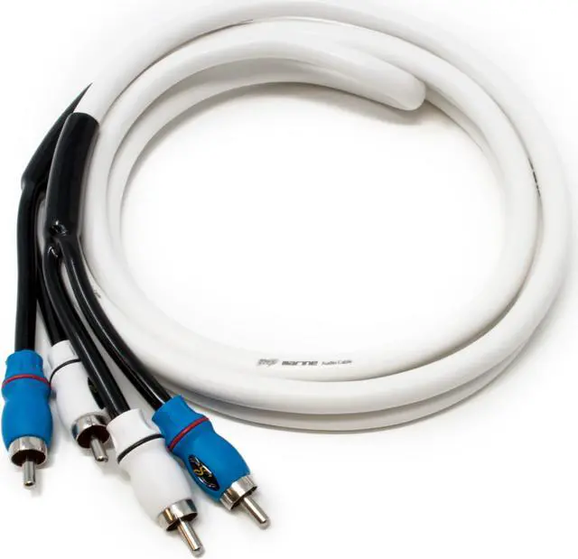 Alt view image 2 of 4 - Marine Series 6.6' Audio RCA Cable - White