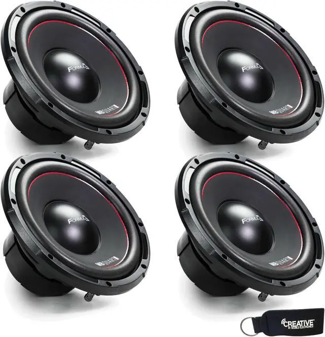 Main image of MB Quart Formula FW1-254 bundle - Four 10 Inch Dual Voice Coil 400 Watt Car Audio Subwoofers