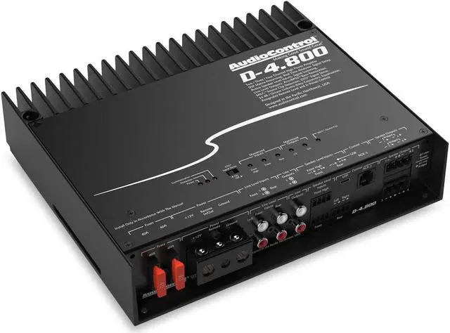 Alt view image 3 of 20 - AudioControl D-4.800 High-Power 4 Channel DSP Matrix Amplifier with Accubass
