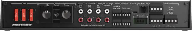 Alt view image 3 of 4 - AudioControl D-6.1200 6-Channel Car Amplifier with Digital Signal Processing & ACR-3 Dash Remote