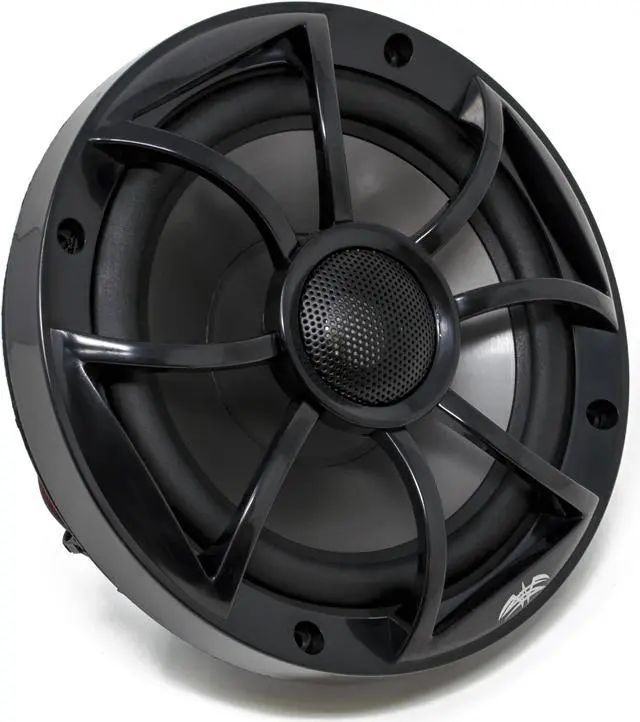 Alt view image 3 of 4 - Wet Sounds - Two Pairs Of RECON 6-BG Black 6.5" Speakers And A Kicker KXMA400.4 Marine Amplifier