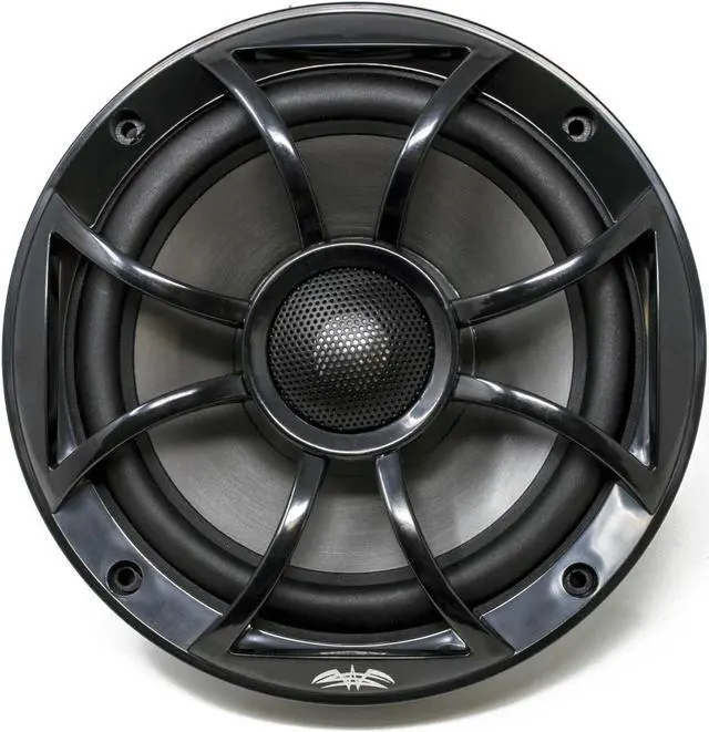Alt view image 2 of 4 - Wet Sounds - Two Pairs Of RECON 6-BG Black 6.5" Speakers And A Kicker KXMA400.4 Marine Amplifier