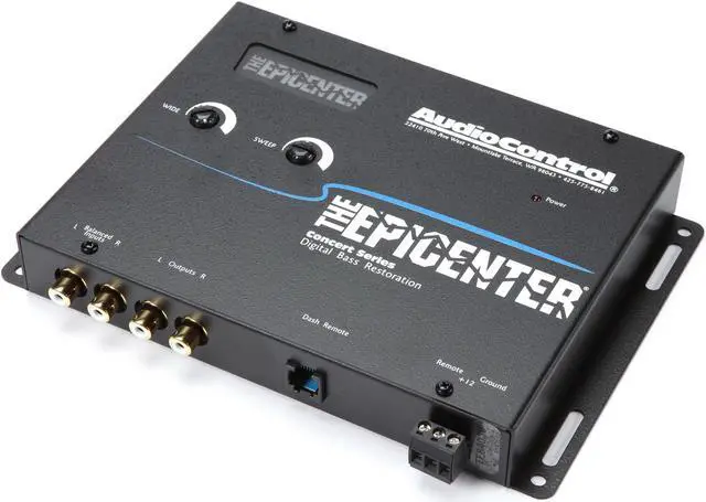 Alt view image 2 of 19 - AUDIOCONTROL EPICENTERBLACK Bass processor - black - Concert Series