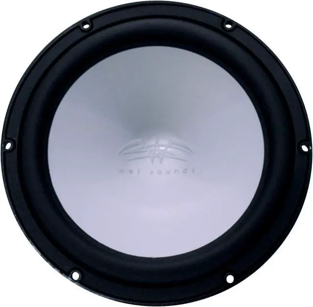 Alt view image 2 of 4 - Wet Sounds Revo 10" Subwoofer & Grill - Black Subwoofer & Silver XS Grill - 2 Ohm