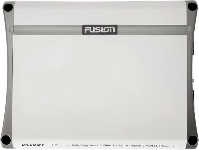 Alt view image 4 of 20 - Fusion Ms-Am402 2 Channel Marine Amplifier - 400W