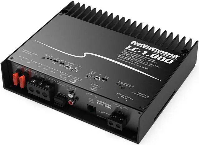 Alt view image 4 of 4 - AudioControl LC-1.800 High-Power Mono Subwoofer Amplifier with Accubass, ACR-1 Dash Remote, And Wiring Kit