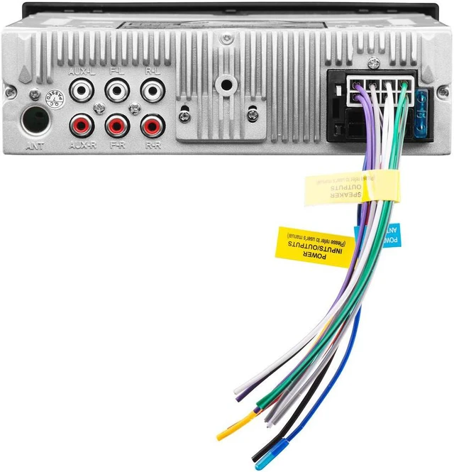 Alt view image 4 of 17 - Boss 560BRGB Single-DIN, CD/MP3 Player Detach Panel Bluetooth