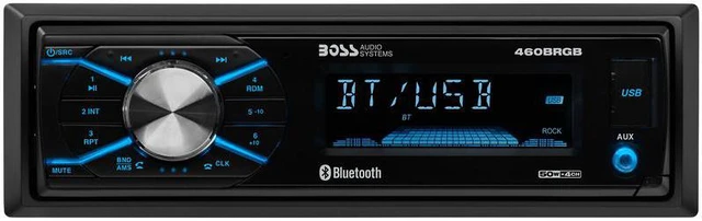 Main image of Boss 460BRGB Single-DIN, MECH-LESS Multimedia Player (no CD/DVD) Detach Panel Bluetooth