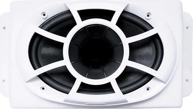 Alt view image 2 of 4 - Wet Sounds REV6X9-SM-W HCLD 6x9" in White Roto-Molded Enclosure & HTX2 600 Watt Amplifier