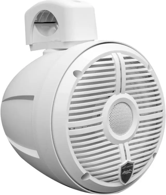 Alt view image 4 of 4 - Wet Sounds - A Pair Of White RECON 6 POD-W 6.5 Inch Tower Speakers & MB Quart NA2-400.2 Amplifier