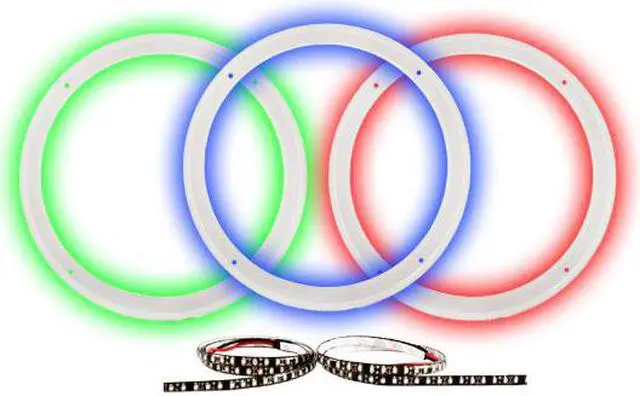 Alt view image 4 of 4 - Wet Sounds 12" LED Ring Kit with RGB strip for XS and SW Series Subs