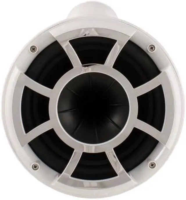 Alt view image 3 of 4 - Wet Sounds REV8W-FMINI 8" White Tower Speakers with Stainless Steel Fixed Mini Clamps & SYN-DX2 750 Watt Amplifier