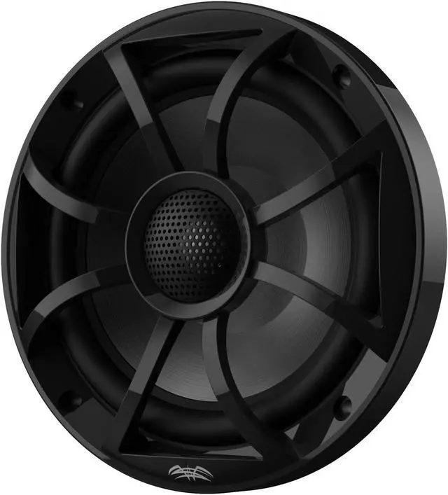 Alt view image 6 of 13 - Wet Sounds Recon 6BG 6.5 Inch 2 Way Open Grille Marine Speakers in Black, Pair