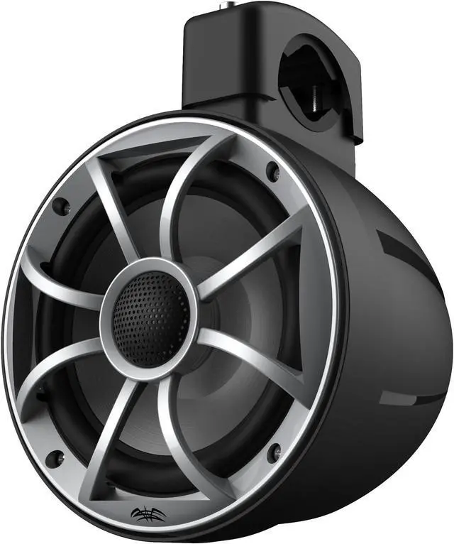 Alt view image 3 of 4 - Wet Sounds RECON 6 POD-B - Wet Sounds 6.5 Inch Coaxial Tower Speakers, Black Enclosures with Silver XS Grilles (pair)