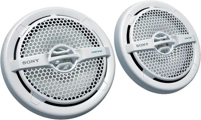 Alt view image 10 of 20 - Sony XS-MP1611 6.5 Inch 140 Watt Dual Cone Design Marine Speakers Stereo White
