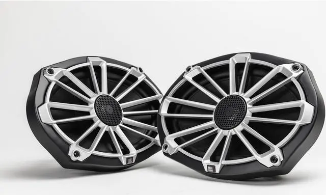 Alt view image 3 of 20 - MB Quart NP1-169 Nautic Premium Waterproof 6x9 Inch Marine Speakers (black, Pair) With 3 Grill Colors Included.