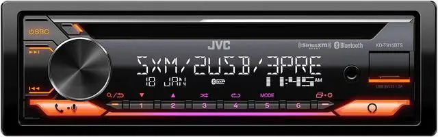 Alt view image 3 of 4 - JVC KD-T915BTS - CD, Bluetooth, Dual USB, AUX, Amazon Alexa + SirusXM Radio Tuner & Swi-RC Control Interface