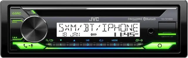 Alt view image 3 of 4 - JVC KD-T91MBS Marine Stereo w/ CD, BT, USB, Amazon Alexa + SXV300 SirusXM Satellite Radio Tuner