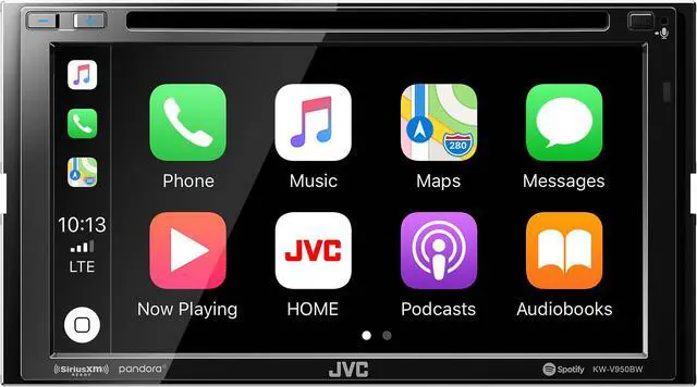 Alt view image 2 of 4 - JVC Bundle - JVC KW-V950BW 6.8" Apple CarPlay/Android Auto MultiMedia Receiver with Dash Kit, Wiring Harness and Antenna Adapter, Compatible with Jeep Wrangler, 97-02