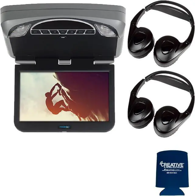 Main image of Audiovox Overhead Mobile Video MTGBAVX10 10.1" High Def System with DVD and HDMI with 2 pair of headphones
