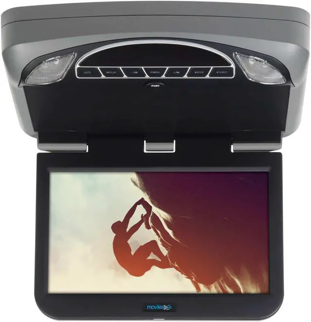 Alt view image 2 of 3 - Audiovox Overhead Mobile Video MTGBAVX10 10.1" High Def System with DVD and HDMI with 2 pair of headphones