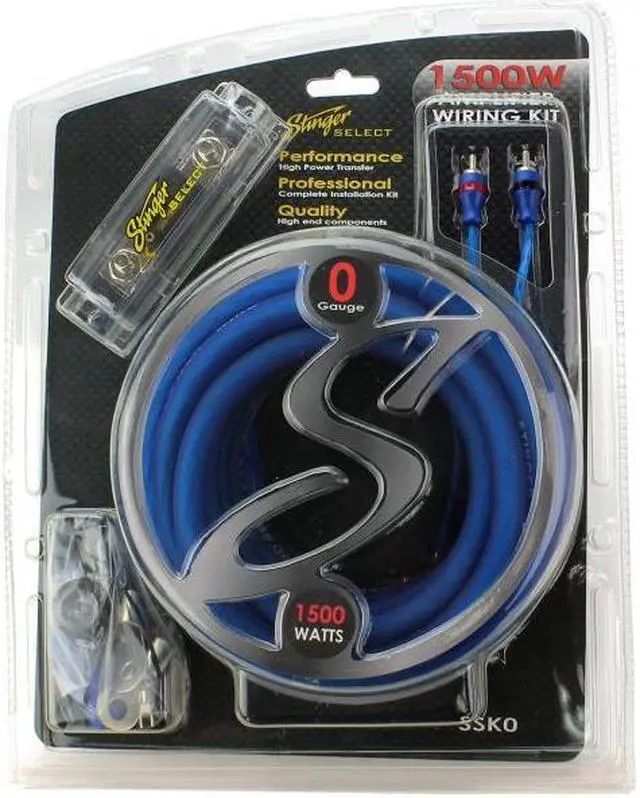 Alt view image 5 of 15 - STINGER SSK0 Select Wiring Kit with Ultra-Flexible Copper-Clad Aluminum Cables (0 Gauge)