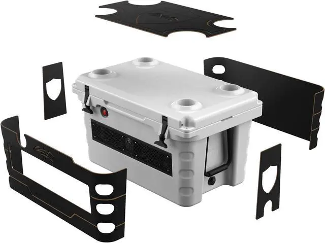 Main image of Wet Sounds SHIVR-55 Cooler GatorStep Full Skin Kit - Black Over Whiskey