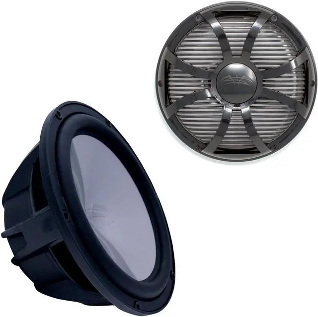 Main image of Wet Sounds Revo 10" Subwoofer & Grill - Black Subwoofer & Black Closed Face SW Grill - 2 Ohm