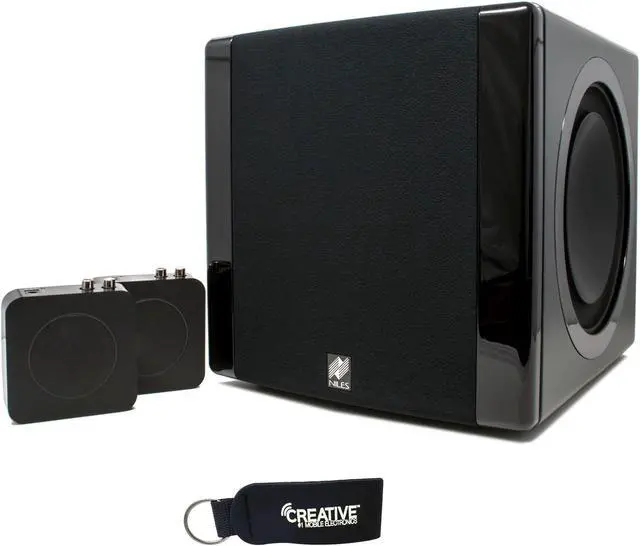 Main image of Niles SW8 Wireless Powered 1200 Watt Home Subwoofer, High-Fidelity Audio Transmitter & Receiver Kit