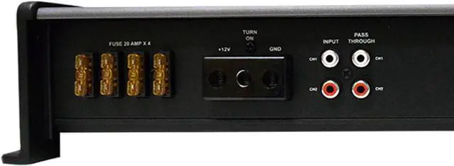 Alt view image 4 of 5 - Wet Sounds SYN-DX-2.3HP SYN-DX Series Marine Amplifier & Stinger 3-Meter 4-Gauge Amplifier Wiring Kit w/ RCAs