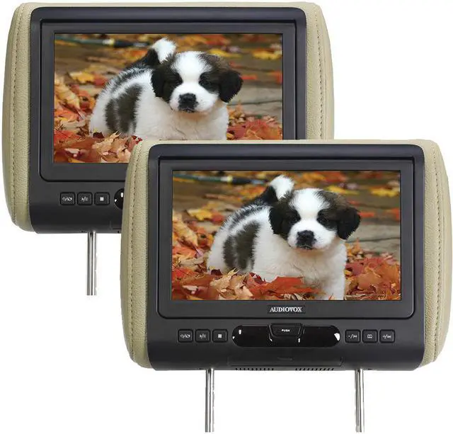 Alt view image 2 of 5 - Audiovox Movies2Go - Two AVXMTGHR9HD 9" Headrest Monitor Systems w/ Built in DVD Players