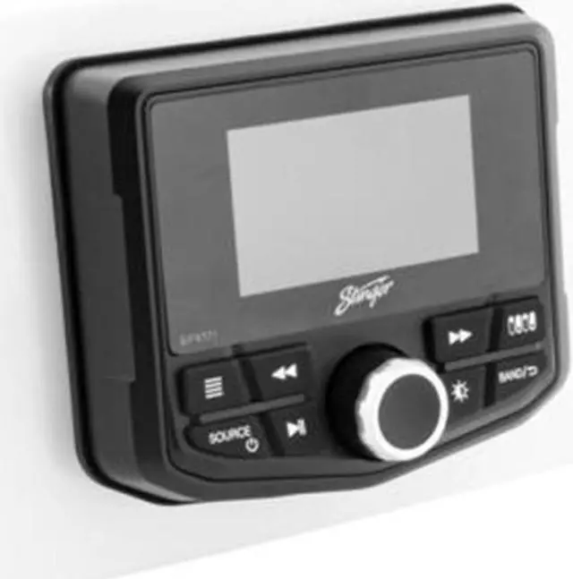 Alt view image 3 of 4 - Stinger SEADASH3W Universal Marine 3" Radio Kit - White Finish Fits All 3" Gauge Radios