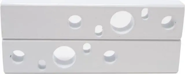 Alt view image 2 of 3 - Wet Sounds ADP-SPACER-X-W White Spacer Bars X-Mount REV and ICON Series Speakers (Pair)