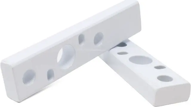 Alt view image 3 of 3 - Wet Sounds ADP-SPACER-X-W White Spacer Bars X-Mount REV and ICON Series Speakers (Pair)