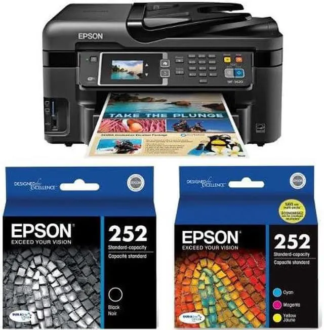 Alt view image 6 of 20 - Epson WorkForce WF-3620 (C11CD19201) Duplex up to 4800 x 1200 optimized dpi wireless 4-in-One Printer