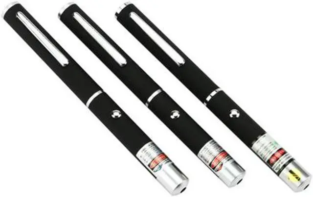 Alt view image 2 of 7 - 3x High Power 5MW Green + Blue Voilet + Red Lazer Ray Laser Pointer Pen
