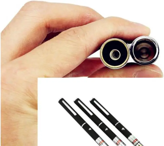 Alt view image 7 of 7 - 3x High Power 5MW Green + Blue Voilet + Red Lazer Ray Laser Pointer Pen