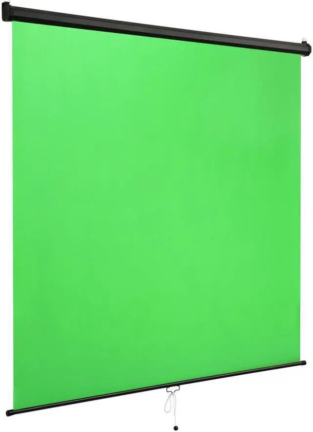 Main image of Yescom Retractable Green Screen Backdrop Chromakey Wall Ceiling Mountable Pull Down