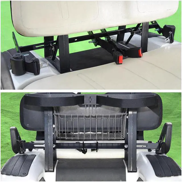 Alt view image 2 of 7 - Yescom Retractable Golf Cart Seat Belts & Bracket Kit for Club Car Yamaha EZGO TXT&RXV