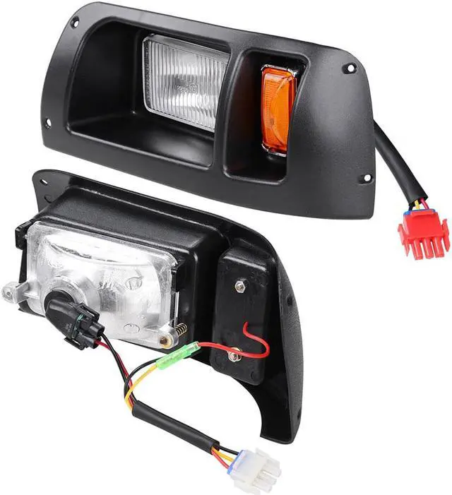 Alt view image 7 of 12 - Yescom Halogen Headlights & LED Tail Lights Kit Fit Club Car DS 1993-UP Model Golf Cart
