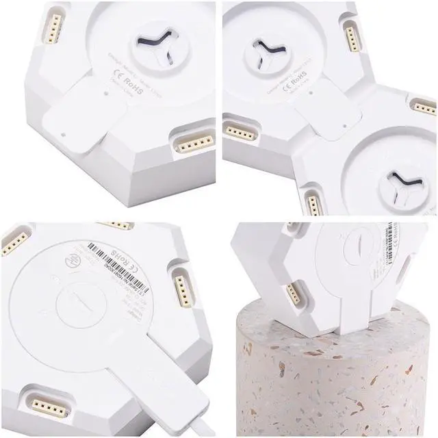 Alt view image 7 of 7 - Yescom Hexagon Smart Light Modular LED Panel DIY Voice Control WIFI 6 Pack Gifts